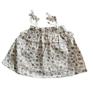 Rylee + Cru Floral Tank Top - Pink and Cream